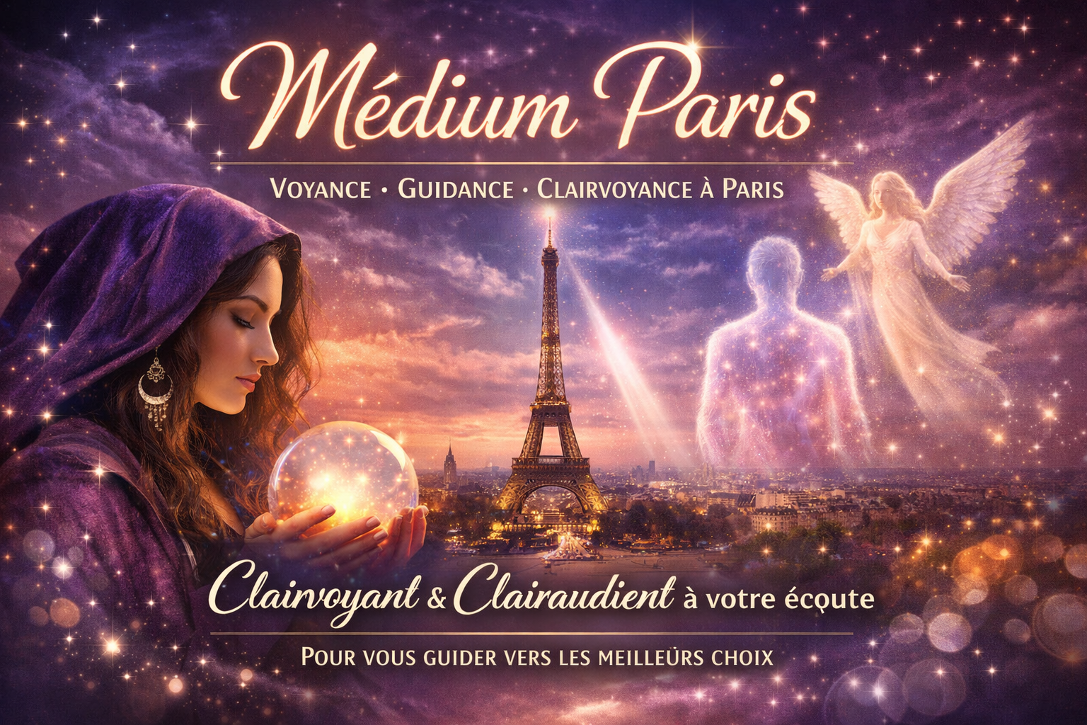 Médium Paris clairvoyant et clairaudient – voyance et guidance spirituelle à Paris